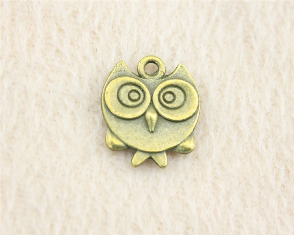 

35pcs/lot 17*14mm ancient bronze Double Sided Owl charm Pendants DIY jewelry for bracelet necklace earring