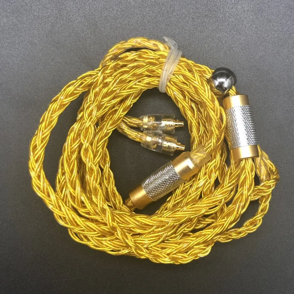 Кабель для наушников FENGRU DIY jdly Gold JC16 6N OFC 16 Share 480 ядер Shure SE215 IE80 KZ ZST Pro ZSN ZS10