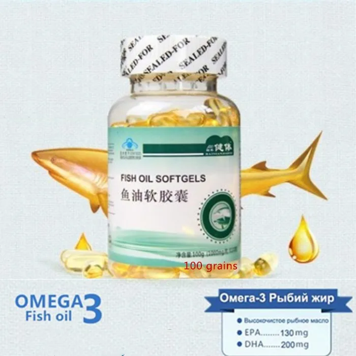 Рыбий жир omega 3 DHA EPA высокое качество Deap море omega 1000 мг* 100 шт