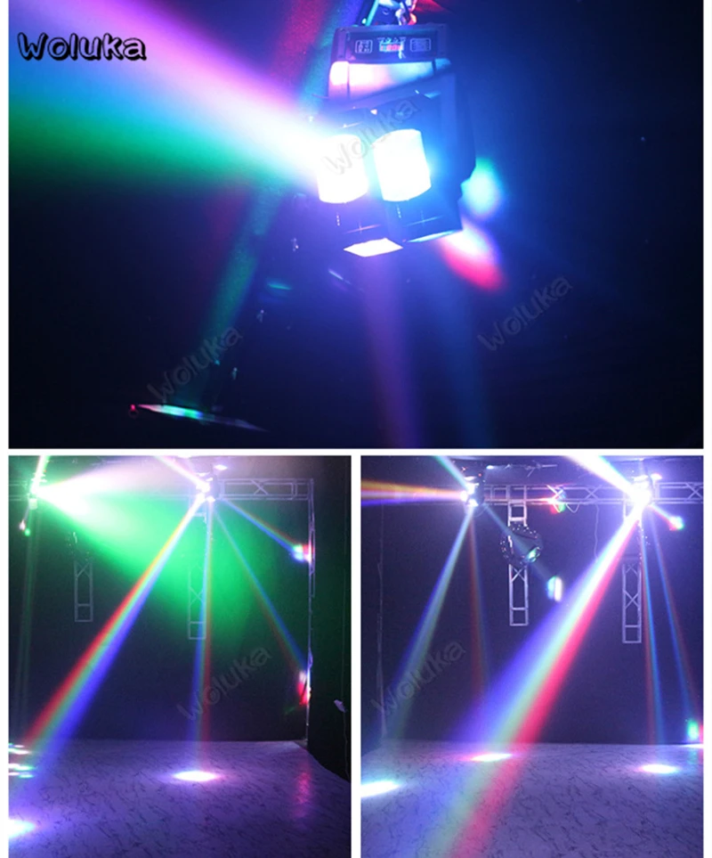 Освещение сцены красить DJ Лазерный свет вращающийся красочные вспышки Крытый sound