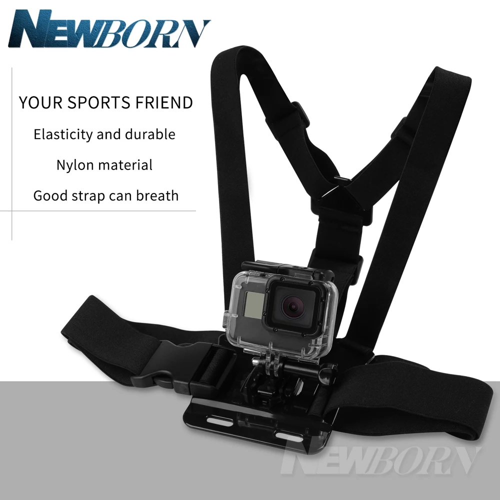 Горячая Gopro аксессуары регулируемый нагрудный ремень крепление для Gopro Hero 6 5 4 3 SJCAM XIAOMI YI Dji аксессуары