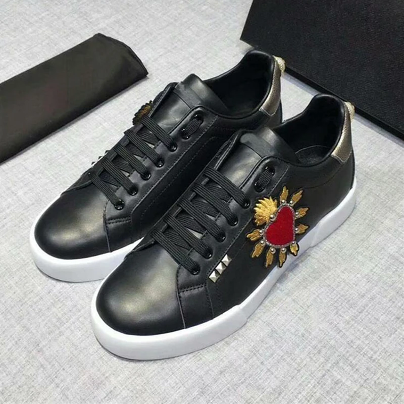 Унисекс Вышивка кроссовки мужские мокасины Повседневная обувь Super Star Zapatilla Stan