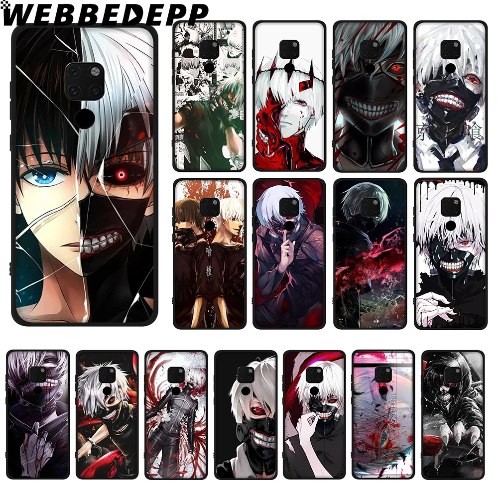 WEBBEDEPP Токийский Гуль аниме Мягкий ТПУ чехол для Huawei Y6 Y7 Prime Y9 Mate 10 20 Lite Pro Nova 2i 3i