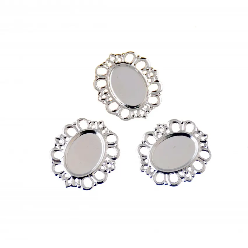 Бесплатная доставка розничная продажа 30 шт. филигрань овальный кабошон