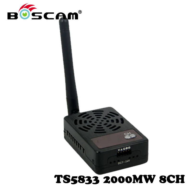 Оригинал Boscam TS5833 2000 МВт 8-канальный 5.8 ГГц FPV беспроводные Видео AV Аудио-Видео