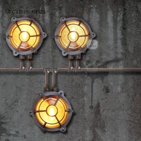 American industrial wind creative explosion-proof gas stove wall lamp living room corridor MODERN RETRO LED iron art wall lamp