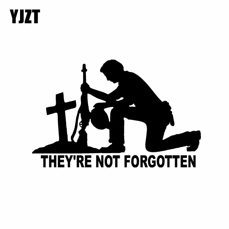 YJZT 14 3*9 1 см Они не забывают солдаты Молящиеся закрывающие тело военный автомобиль