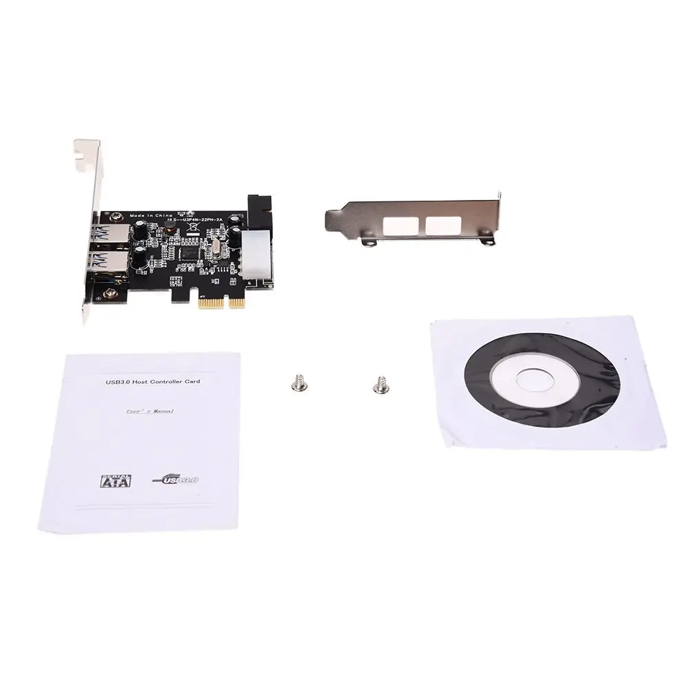 Супер Скоростной 2-портовый USB 3 0 PCI-E PCI Express 19-контактный USB3.0 15-контактный SATA разъем