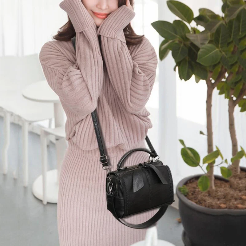 Сумка Bolsa Feminina, фирменная новинка, модная женская сумка-тоут с подушкой, сумка, высокое качество, искусственная кожа, одноцветные сумки через плечо
