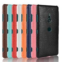 subin new for sony xperia xz3 case 6 0luxury retro crocodile pu leather hard cover for sony xperia xz3 dual phone fitted cases