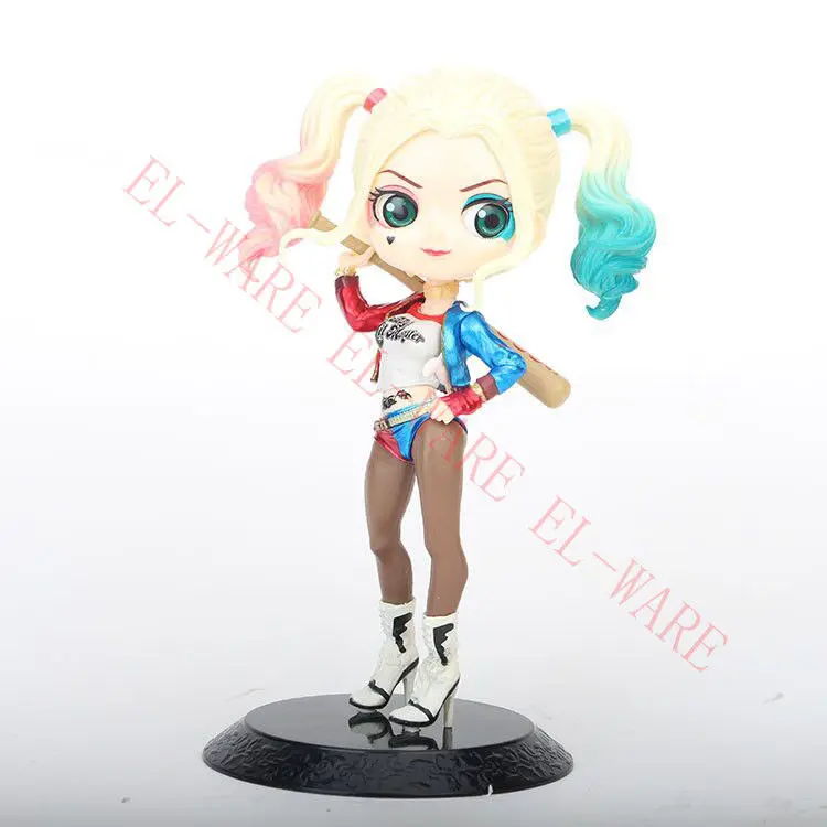 6 дюймов 1 шт. DC Comics Harley Quinn Q версия отряд самоубийц ПВХ фигурка коллекция моделей