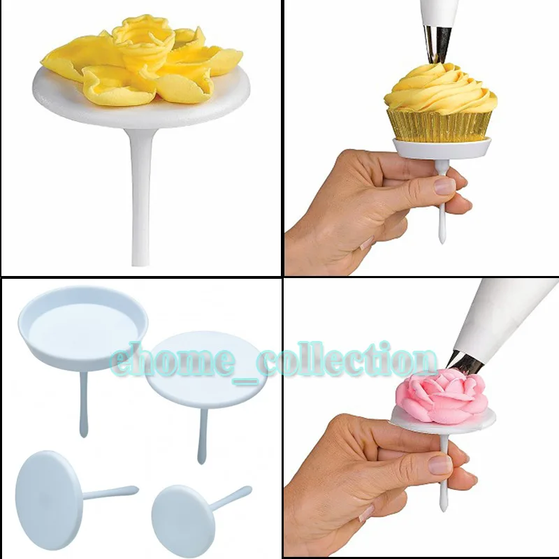 1Set/4PCS Cake Flower Decorating Nail Set Tool Cupcake Stand Icing Cream Free Shipping |