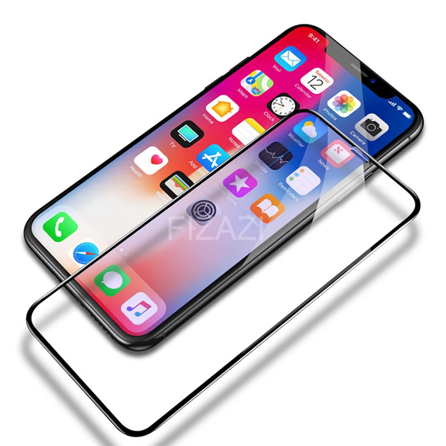 20D полное покрытие Защитное стекло для iPhone 7 8 6 6S Plus закаленное защитное экрана X XR