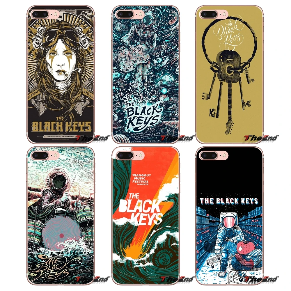 Мягкий чехол в стиле хип хоп Black Keys Rock Roll для Samsung Galaxy S3 S4 S5 MINI S6 S7 edge S8 Plus Note 2 3 4 5 Grand
