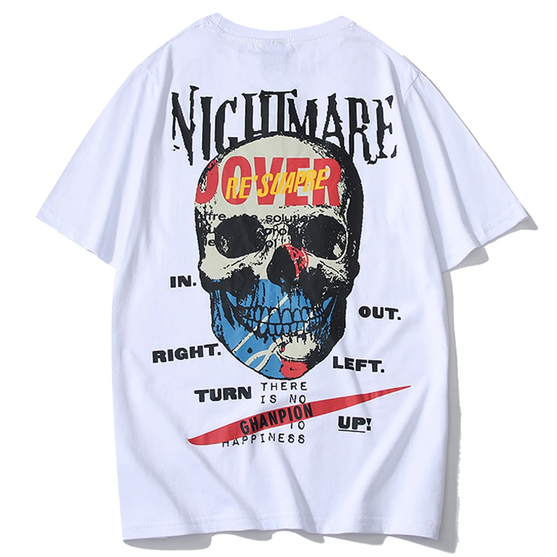 Aelfric Eden Skulls Brave Cool Highstreet Футболка Мужская Готическая Harajuku футболка с коротким