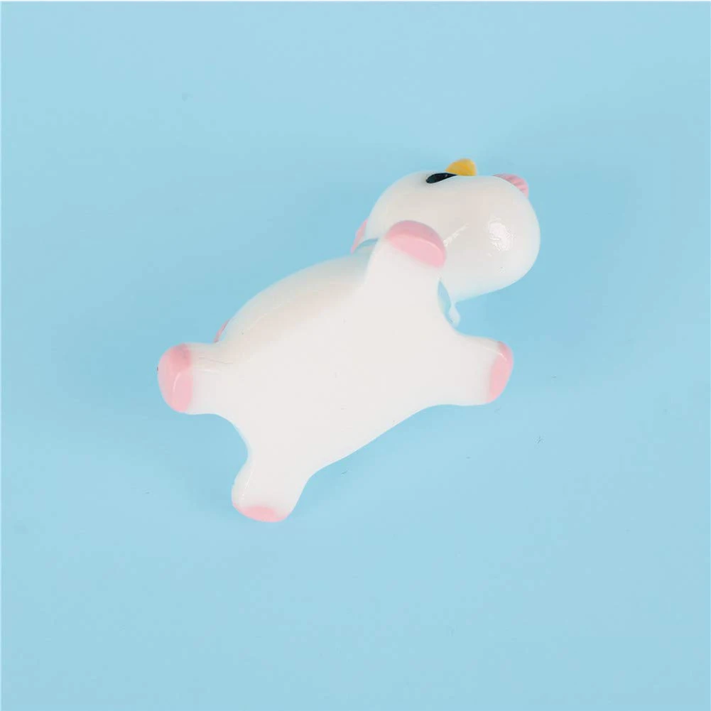 Смола статуэтка единорога 4 шт. единорог модель игрушки микро ландшафт сделай сам