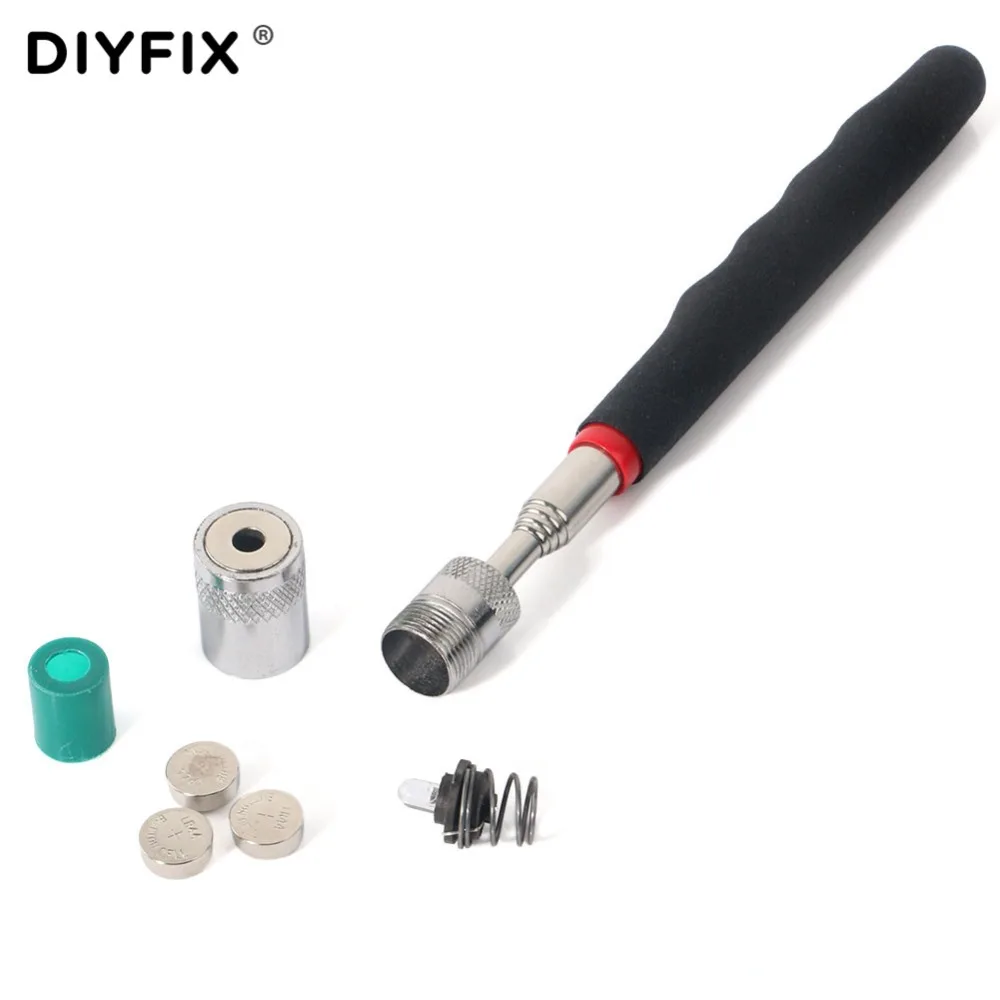 DIYFIX Mini Real Stick неодимовый светодиодный инструмент для захвата телескопический