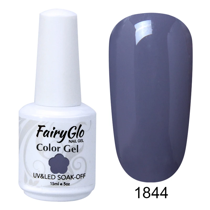 G1844 FairyGlo 15 мл Гель-лак для ногтей УФ-светодиодный гель-лампа для ногтей замачиваемый полуперманентный лак для ногтей гибридная краска геллак чернила - Цвет: G1844