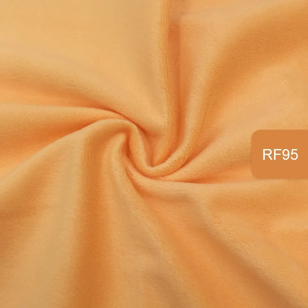 RF95 1,5 мм ворс Длина 45x50 см мягкая плюшевая ткань ручной работы DIY кукла Зимняя одежда Толщина флис печать Minky ткань 40 Цвета выбрано - Color: RF95