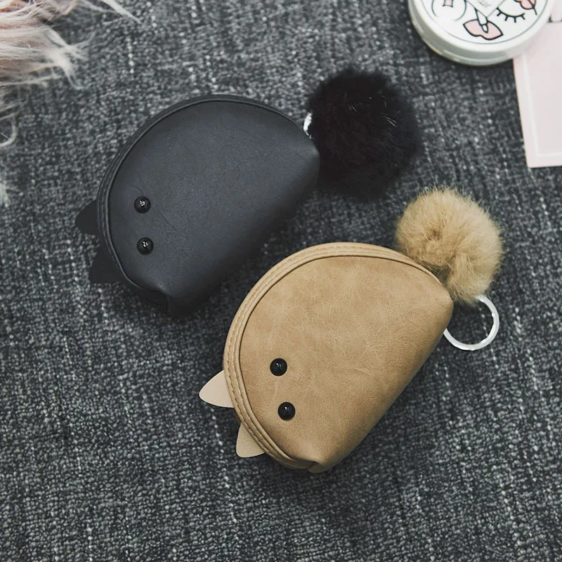 XZXBBAG женский милый мини кошелек с мышкой маленький на молнии сменный для девушек