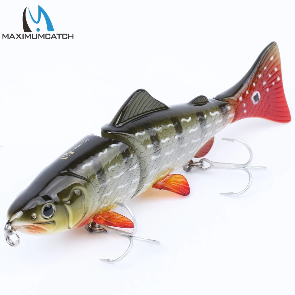 Maximumcatch жесткая наживка 1 шт. 3 шарнирных секции Swimbait рыболовные приманки жесткие с