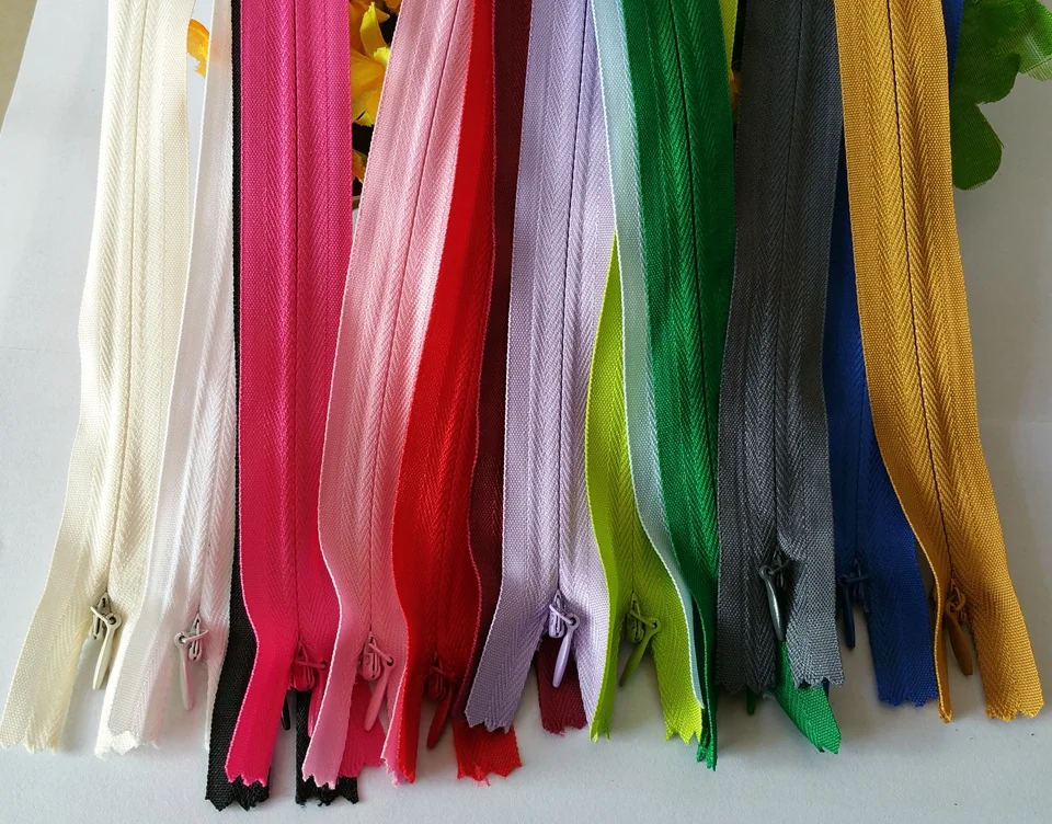 [Вы можете выбрать цвета] разные цвета 14 шт. нейлоновая невидимая лента на молнии