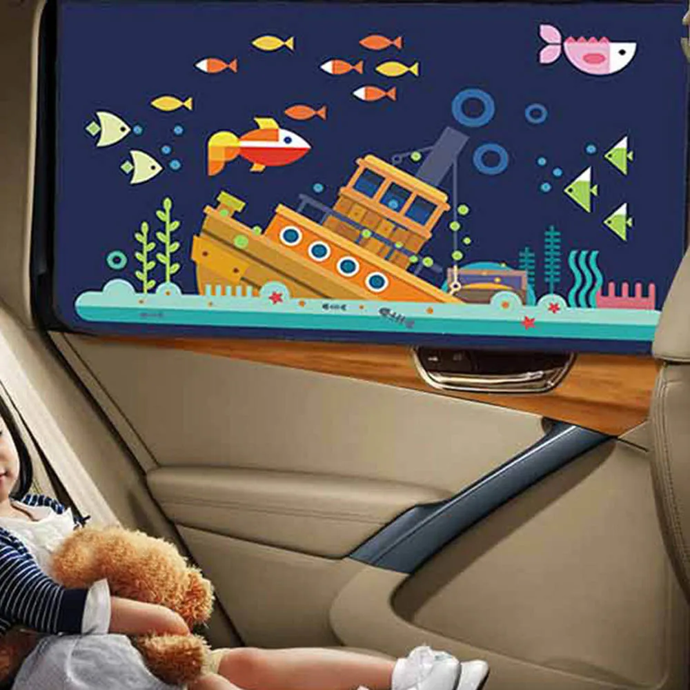 1 шт. универсальная Магнитная Автомобильная Солнцезащитная занавеска для детей