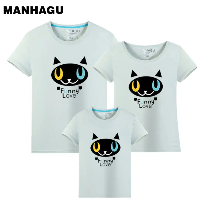 1 шт. футболка для мальчиков с принтом кошки | Мать и ребенок