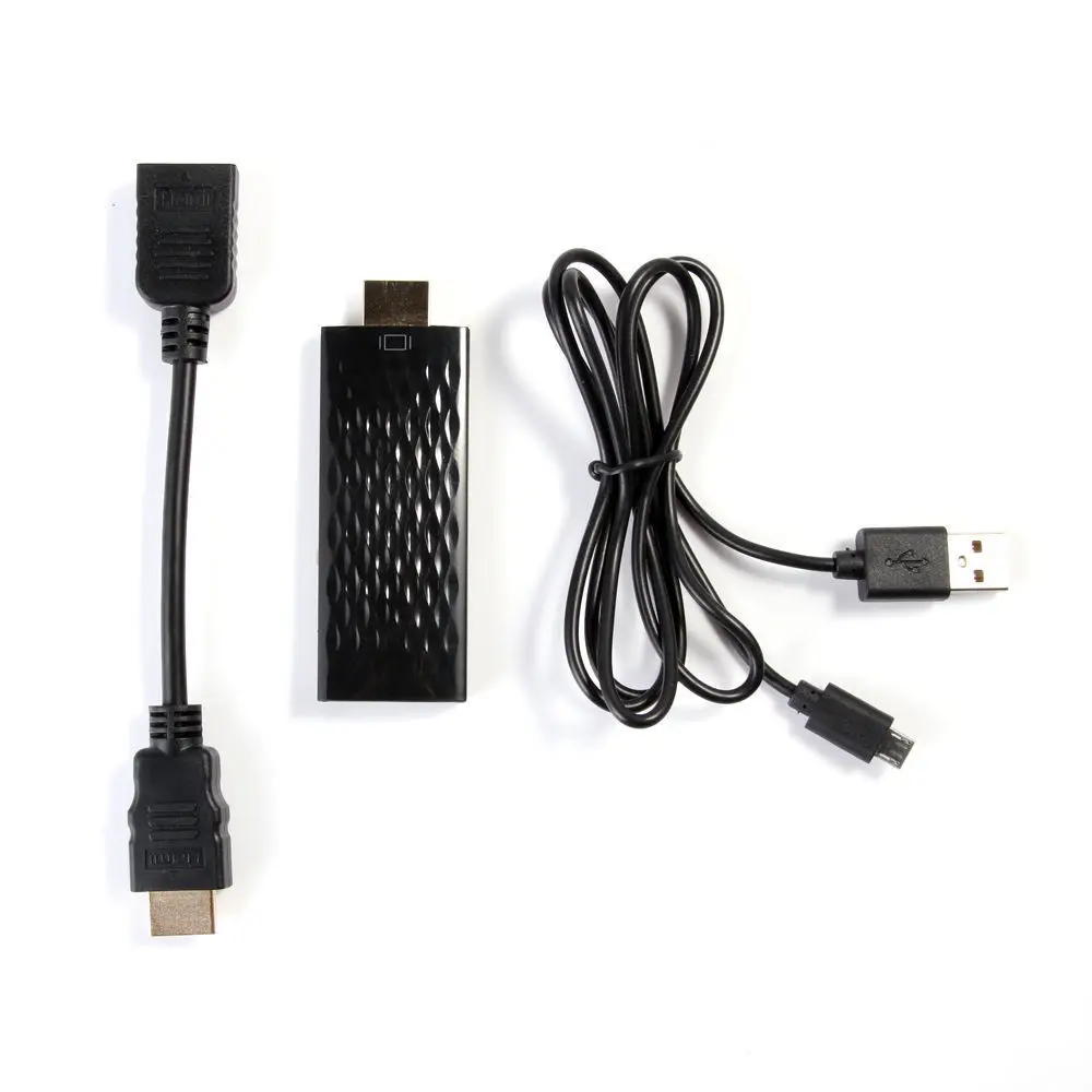 Black Беспроводной Wi-Fi HDMI ключ телефон к телевизору видео адаптер для iPad iPhone XS MAX XR X 5 6 7 8 SAMSUNG S8 S9 для HUAWEI P20 P30 Android - Цвет: Black