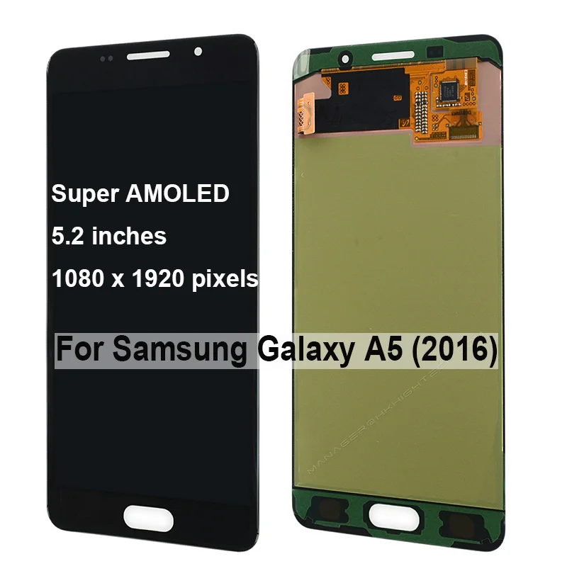 Оригинальный экран AMOLED A510F A510M A510FD сменный для Samsung Galaxy A5 2016 A510 ЖК дисплей