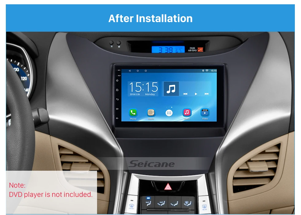 Seicane идеальный Двойной Дин Радио фасции Для 2010 HYUNDAI ELANTRA Surround Панель установки рамки авто стерео