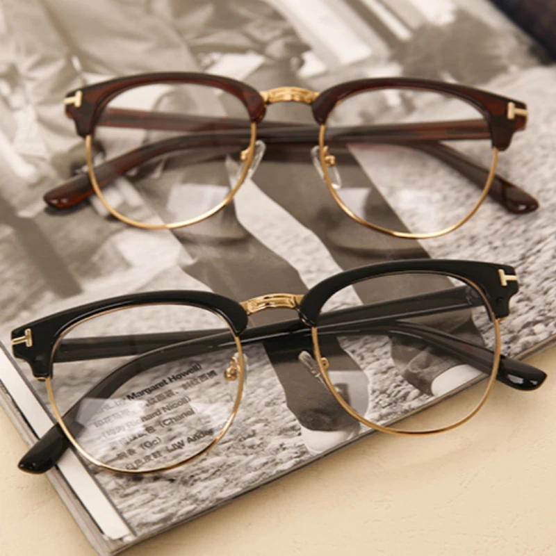Модные очки близорукость оптический оправа для компьютерных очков женщин мужчин