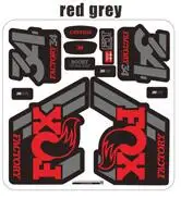 red grey FOX 34 горный велосипед Передние наклейки на вилке велосипед Велоспорт Fox34 MTB наклейки - Цвет: red grey