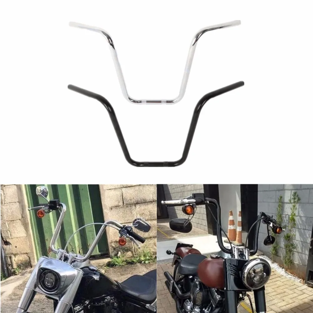 Мотоцикл " черный 14" Ape хром черный Ape вешалка руль для Harley Sportster XL 883 XL1200 весь год