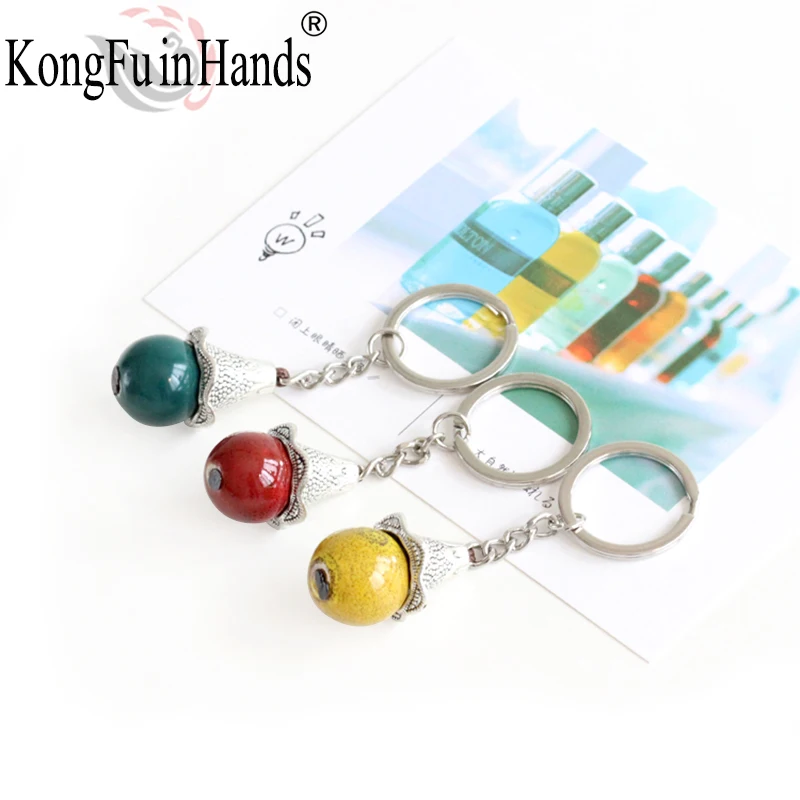 Простая Модная креативная портативная керамическая сумка для ключей подвеска