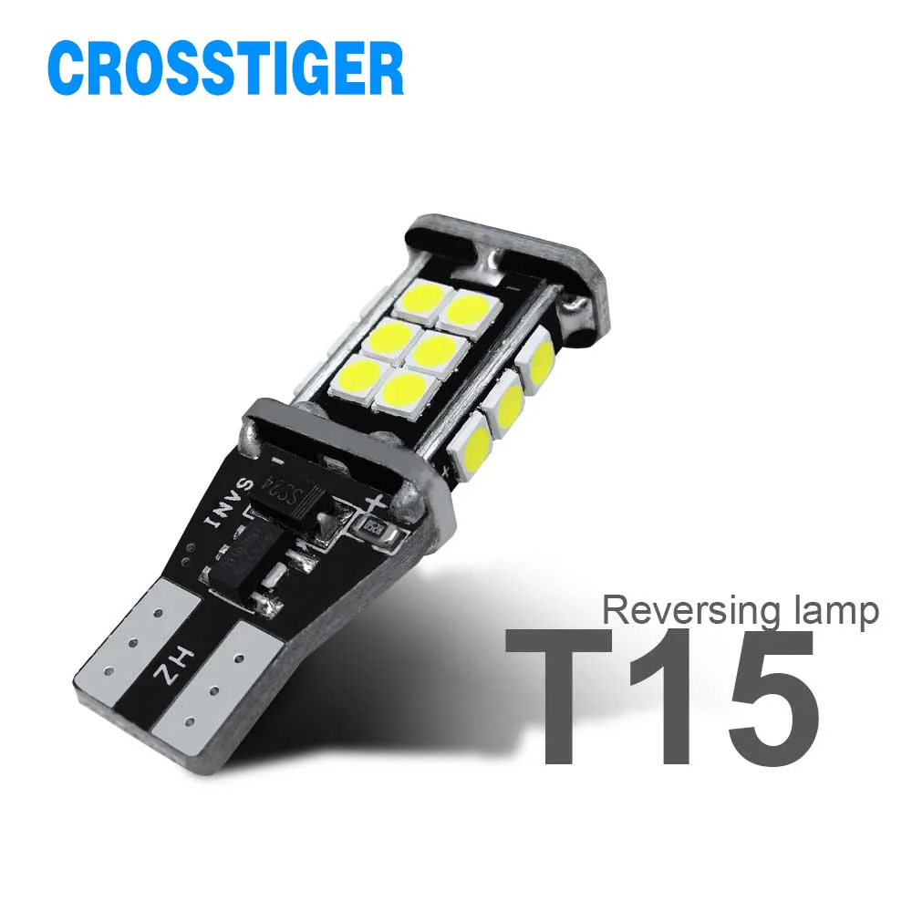 2 шт. Автомобильные светодиодные лампы T15 921 W16W 24 SMD 3030|Сигнальная лампа| |