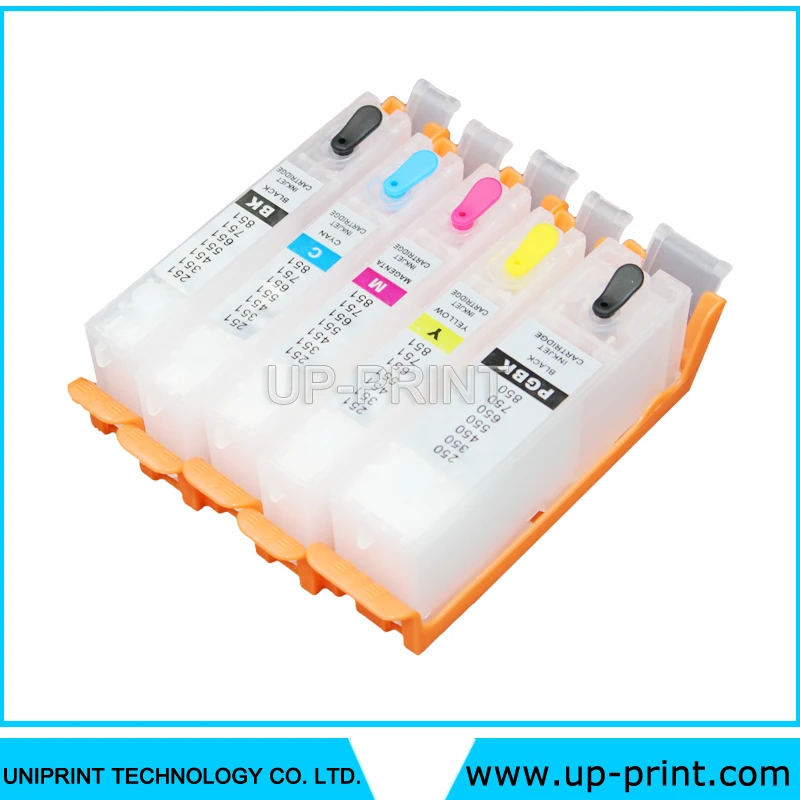 Многоразовый картридж PGI450 5 шт./компл. совместимый с Canon PIXMA IP7240 MG5440 MG5540 MG6440 MG6640 MG5640