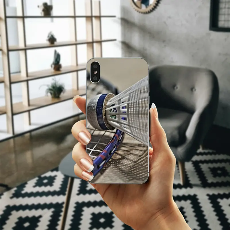 Спортивные ракетки для бадминтона Волан телефонные чехлы iPhone 4 4S 5 5S SE 6 6S 7 8 X XR XS Max