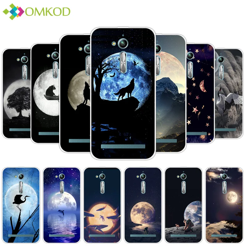 Чехол для Asus Zenfone Go TV Cover Для ZB500kl ZB500KG Мягкий силиконовый чехол Lunar Case DIY go tv 550kl