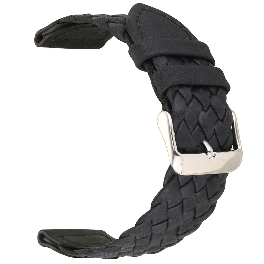 Ремешок для часов из натуральной кожи 20 мм 22 мм|braided leather strap|braided strapwatchband strap |