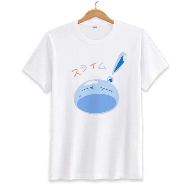 Футболка Tensei Shitara Slime Datta Ken с мультяшным принтом и коротким рукавом футболка для