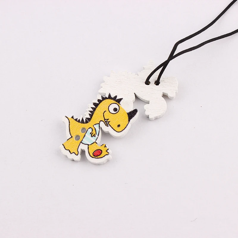 50 шт. разноцветные ботинки с динозаврами 26 х21 мм|scrapbooking accessories|wooden buttonsbuttons sewing |
