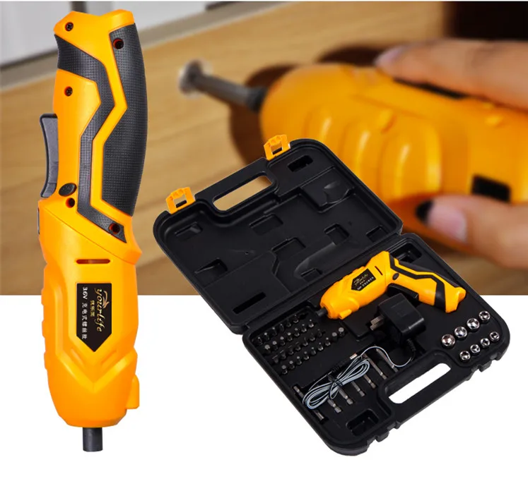 45 шт. набор перезаряжаемых беспроводных реверсивных электрических отверток 4 8