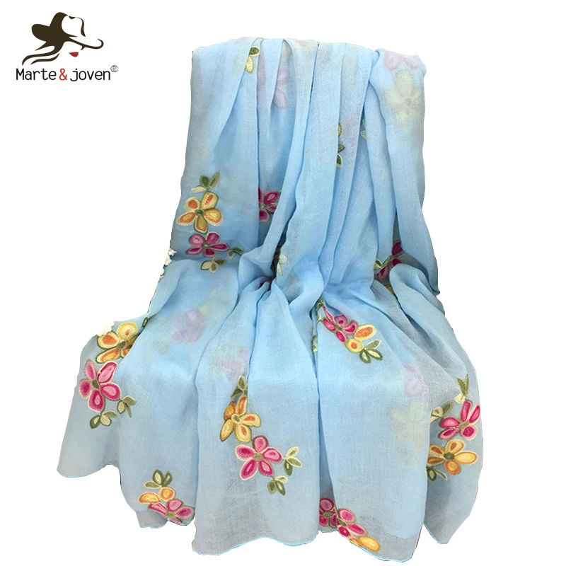Женский теплый шарф палантин с цветочной вышивкой|stoles for women|scarves stolespattern pashmina |