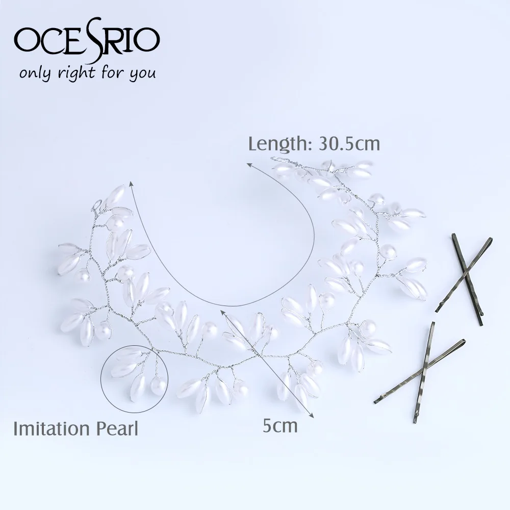 Женская свадебная повязка на голову OCESRIO свадебные аксессуары для волос с