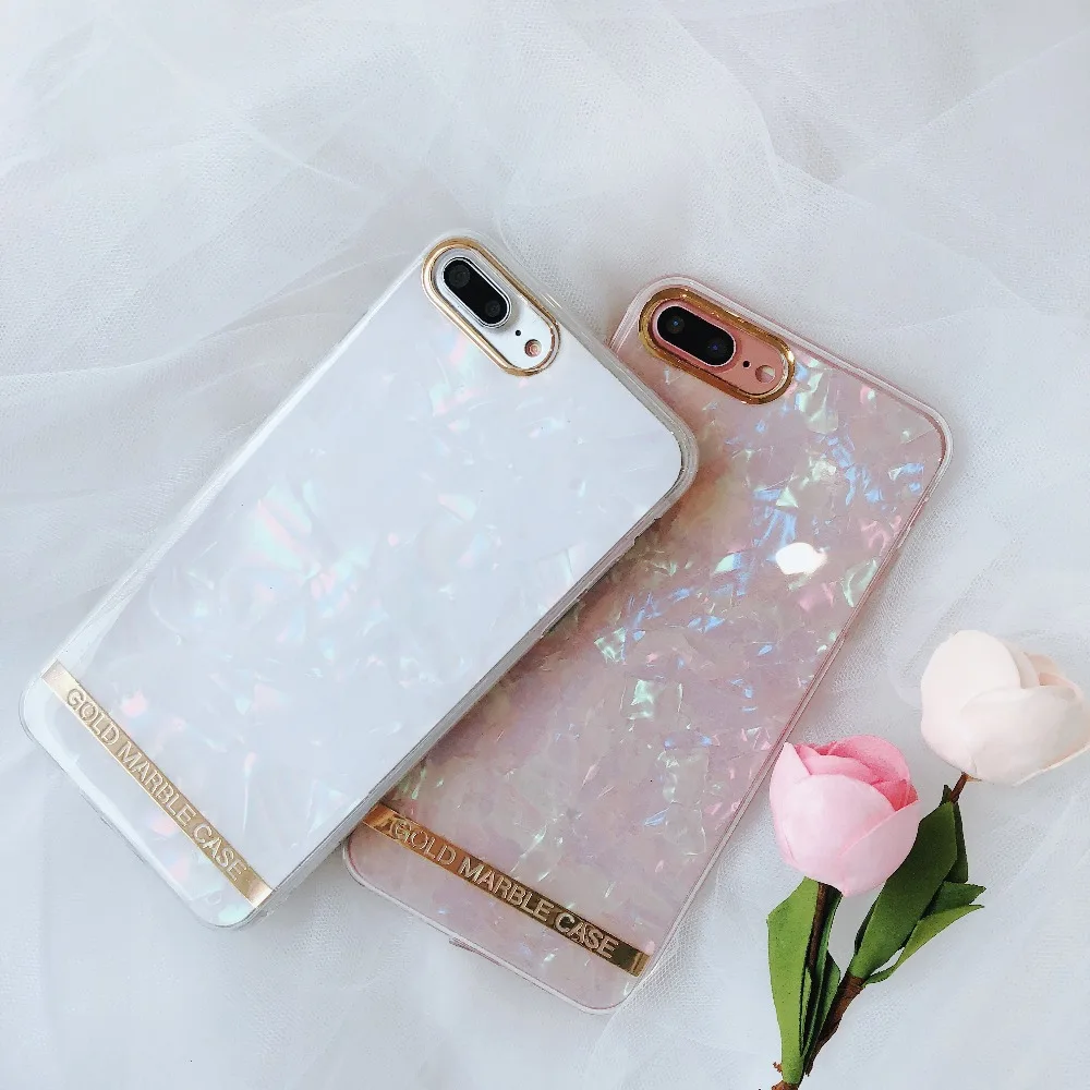 Marble Phone Case for iPhone 6s 6 Plus Glossy Soft TPU Cover X 8 7 |