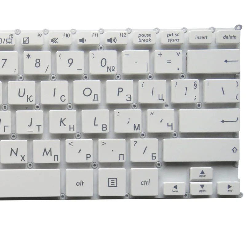 GZEELE новая клавиатура для ноутбука Asus VivoBook Q200 Q200E S200 S200E X200 X201 X201E x202e Русская раскладка черный или белый - Цвет: Белый