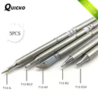 QUICKO T12-KF T12-B2 T12-BC2 T12-D24 IL электронный жало паяльника припой 220v сварочный наконечник для пайки Ремонт станции