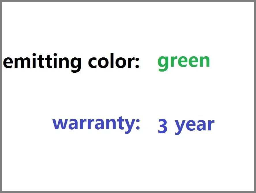 3 year ( green ) Светодиодный модуль классический ПВХ инъекций светодиодный подсветкой знак модуля DC12V SMD 5730 3 светодиодный 1,2 W IP65 70 мм(L)* 15 мм(Ш)* 7 мм(H) Алюминий - Цвет: 3 year ( green )