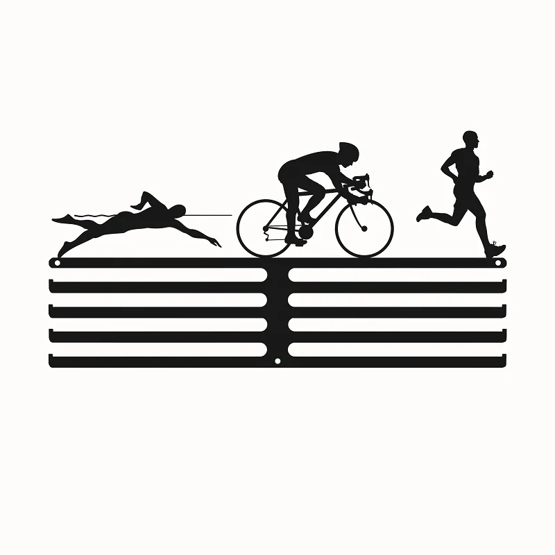 Вешалка для медалей - Цвет: 4 bar Triathlon